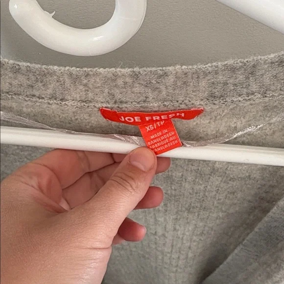 Joe Fresh Light Gray Ribbed Open Cardigan - Picture 3 of 4